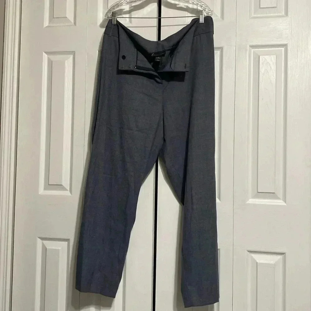 Lane Bryant blue gray trouser pants